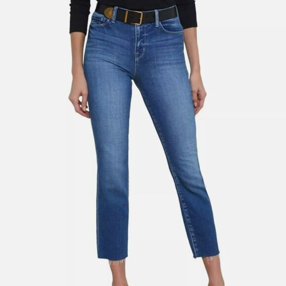 L'AGENCE Sada High Rise Cropped Jeans - Picture 1 of 14
